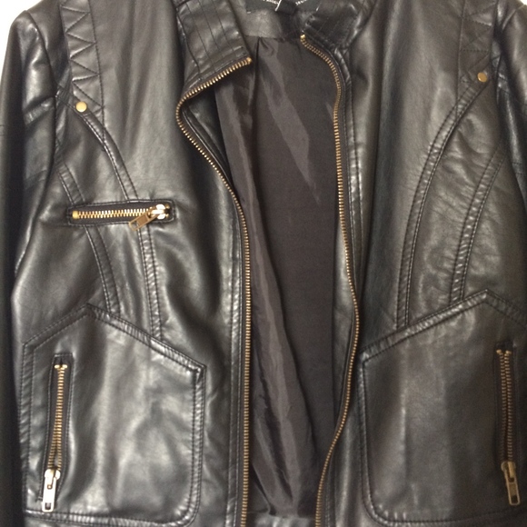 Spiritual Quality Active USA Jackets & Blazers - Black Faux Leather Jacket (S)